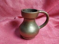 Solid copper violet vase