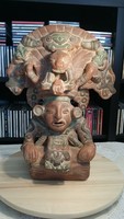 Aztec jaguar god statue - tezcatlipoca