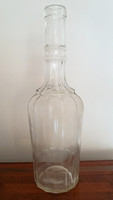 Antique Tokaji glass old drinking bottle 25 cm