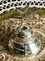 Silver-plated alpaca, Maltese cross bell, has a beautiful sound