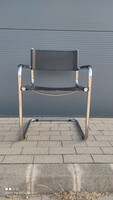 Bauhaus marcel breuer mg5 style chrome tube frame chair 1970s Italy