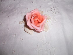 Ens porcelain showcase ornament - pale pink rose