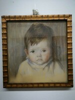 Undi Mariska ( Pringholz Mária) gyermekportré