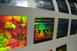 3 darab Posta Bank - Micimackó hologram retró matrica