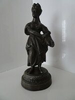 Very beautiful flawless Art Nouveau spy woman statue.