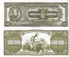 Magyarország 500000 korona TERVEZET 1923