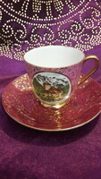 Porcelain coffee cup with plate for collection 3. (L2474)