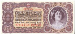 Hungary 500000 crowns / 40 pengő replica 1923 unc