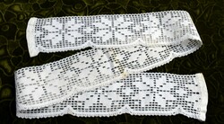 Klöpli lace shelf decoration, drapery curtain tablecloth lace strip ribbon 100 x 8 cm