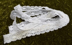 Klöpli lace shelf decoration, drapery curtain tablecloth lace strip ribbon 5 x 70 cm x 4 sides