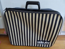 Old malévos striped travel bag.