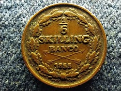 Svédország I. Oszkár (1844-1859) 1/6 Skilling banco 1855 (id62741)