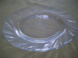 üveg  nyomott mintás tányér hibátlan 20 cm.