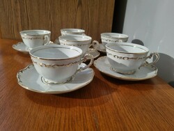 Zsolnay stafír 6 teacups