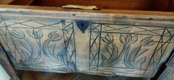 19th century folk chest of drawers