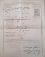 Ritkaság! Marhalevél / Pest Vármegye! I. Világháború idejéről! 1918.04.10.