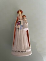 Tündéri Máriagyód porcelain Mary with baby Jesus