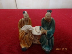Japanese glazed ceramic, hand painted bonsai sculpture. He has! Jokai.