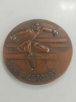 Rare !! Gyula Gáll xiv. European indoor athletics championship 1983 commemorative medal plaque