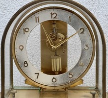 Rare, special German junghans ato magnetic pendulum clock bauhaus art deco mid-century retro design clock