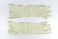 1J637 old elegant women's leather gloves circa 1920-30