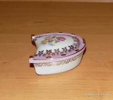 Martinroda porcelán Friedrich Eger & Co , PM porcelán aranyozott ékszertartó (28/d)