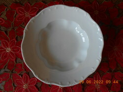 Zsolnay fehér mély tányér 23,5 cm