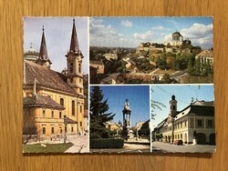 Esztergom postcard - post office