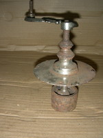 Antique coffee grinder roof