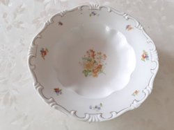 Old Zsolnay porcelain floral baroque deep plate