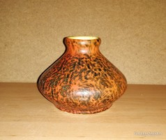 Tófej industrial artist ceramic vase 10 cm high (19/d)