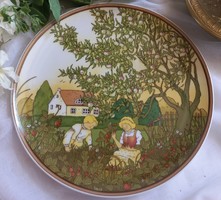 Villeroy&boch heinrich 4 seasons series wall plate, plate, summer (sommer), collectors