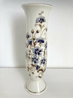 Zsolnay búzavirág mintás váza "Jubileum"