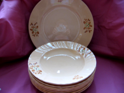 Antique museum piece 8-piece set, Longwy France
