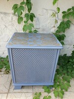 Vintage provence shabby chic old german painted dresser, bedside table