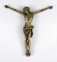 1J298 old Jesus copper sculpture 15 cm