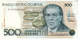 Brazil 500 cruzeiros 1986 unc
