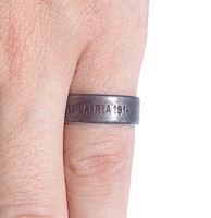 Pro patria 1914 kívül vas, belül ezüst gyűrű