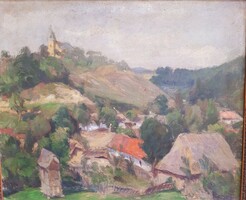 Ferenc Nagy (1892-1970) landscape of Segesvár