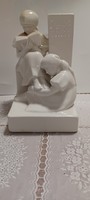 1,-Ft Extrém ritka antik Zsolnay pajzspecsétes porcelán olvasó anya gyermekével