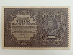 Rare !! Polish, Polish 1000 marks, zlotys 1919