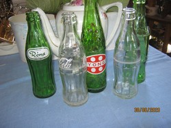 5 db retro üdítős üveg palack Róna Gyöngy Coca-cola