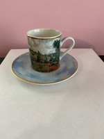 Goebel coffee cup with saucer monet: poppy meadow