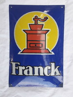Old French coffee advertisement enamel board