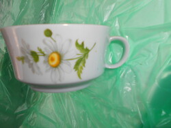 Vintage alföldi porcelán margaréta mintás teás csésze potlásra