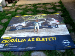 Autós reklám ponyva Opel Meriva