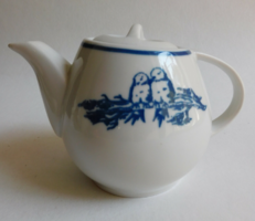 Vintage lubiana single teapot with bird