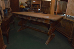 Antique pewter dining table (long)