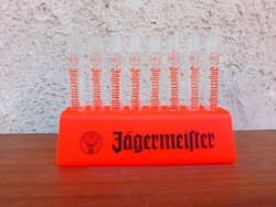 Különleges ritka kémcsöves Jägermeister 8 személyes felesező