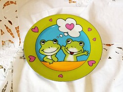 Frog story plate